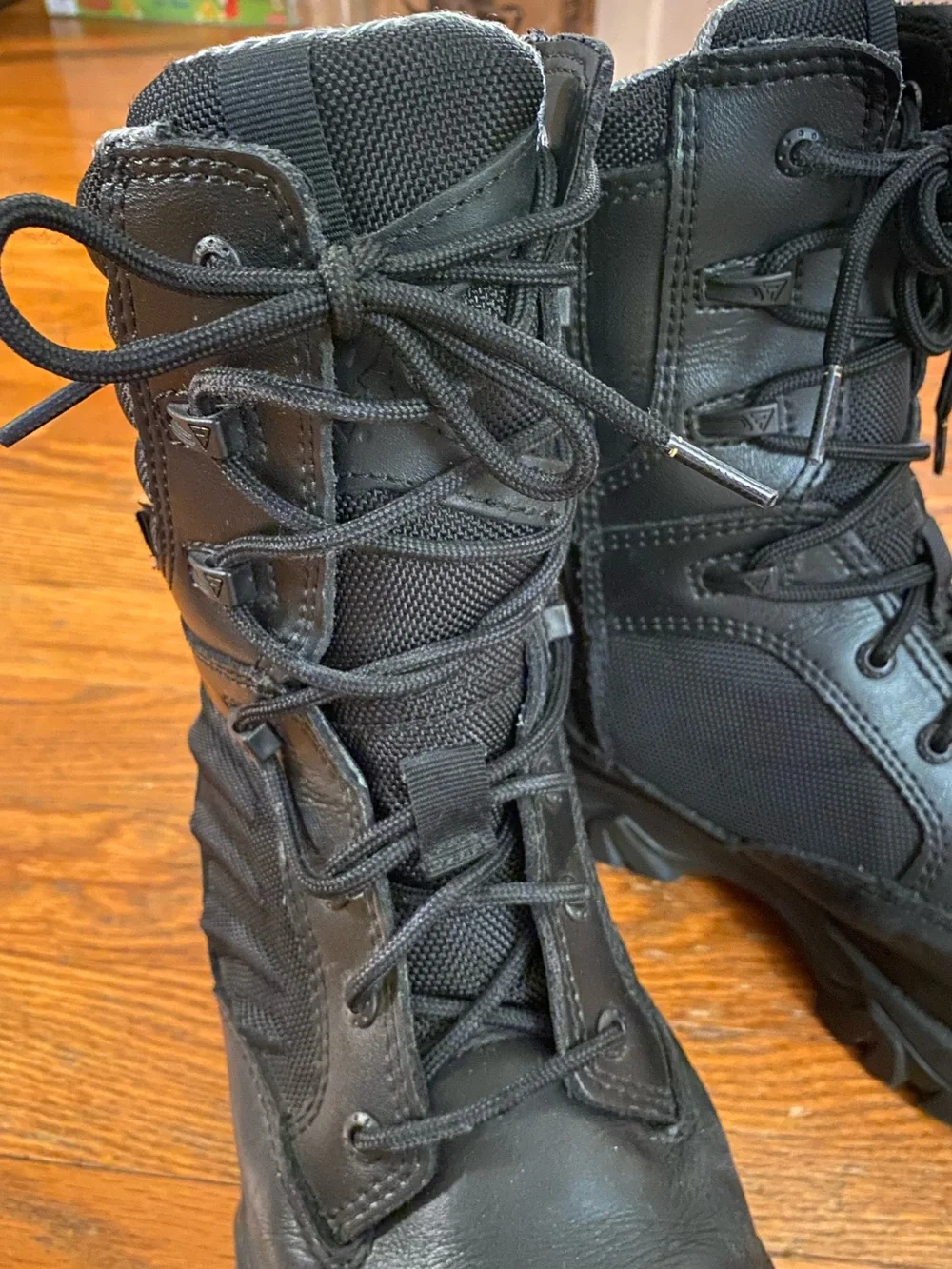 Bates GX X2 tall side zip DryGuard black tactical duty waterproof boot size 7.5